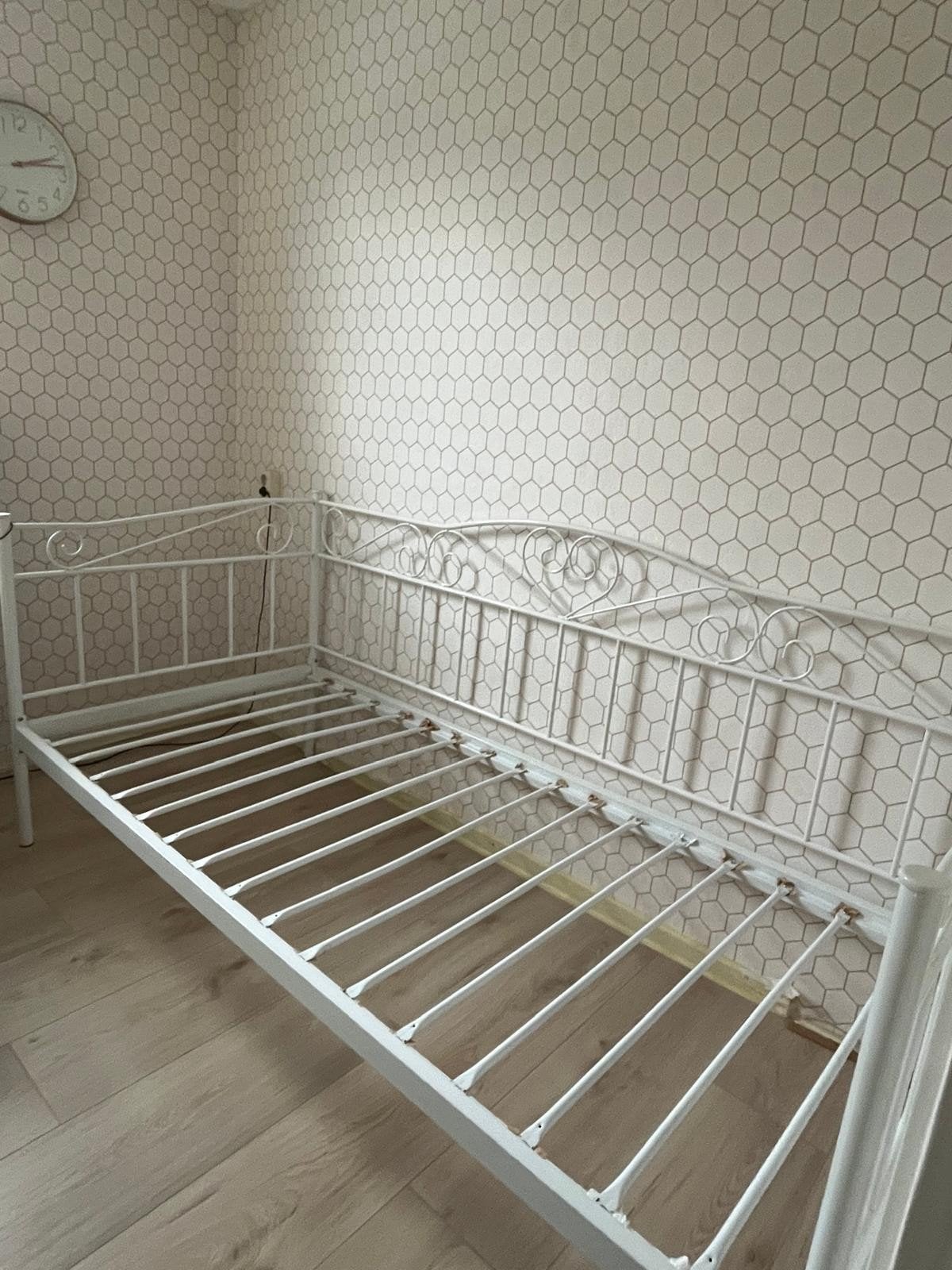 1persoons bed, Huis en Inrichting, Slaapkamer | Bedden, 90 cm, Eenpersoons, Wit, Ophalen of Verzenden