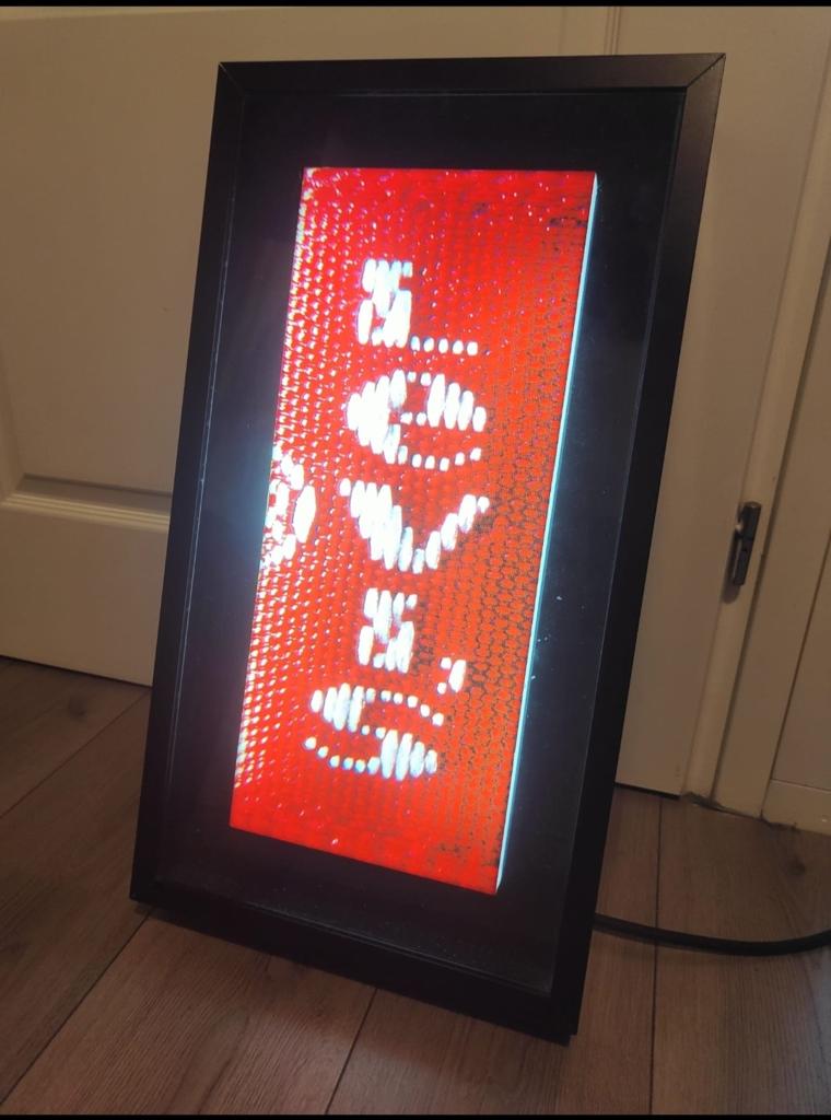 Levi's Lichtbak Reclame - Uniek Decoratiestuk, Ophalen of Verzenden, Gebruikt