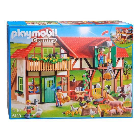 Boerderij plus stal 5418 en 6120 playmobil, Ophalen, Zo goed als nieuw