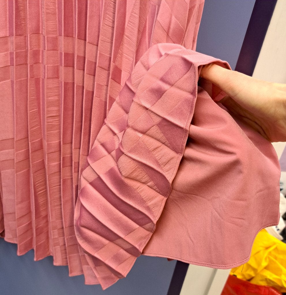 Ted Baker oudroze plissé rok midi lengte mt S (2) nr 44215, Kleding | Dames, Rokken, ., Ted Baker, Ophalen of Verzenden, Zo goed als nieuw
