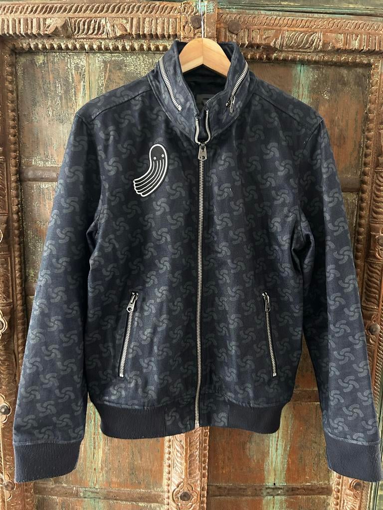 G-Star Raw for the Oceans bomberjack Pharrell Williams, Kleding | Heren, Jassen | Zomer, Zo goed als nieuw, Maat 52/54 (L), Blauw