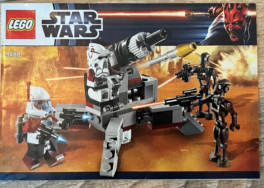 Lego Star Wars Instructieboekje 9488 Elite Clone Trooper & C, Kinderen en Baby's, Speelgoed | Duplo en Lego, Gebruikt, Lego, Losse stenen