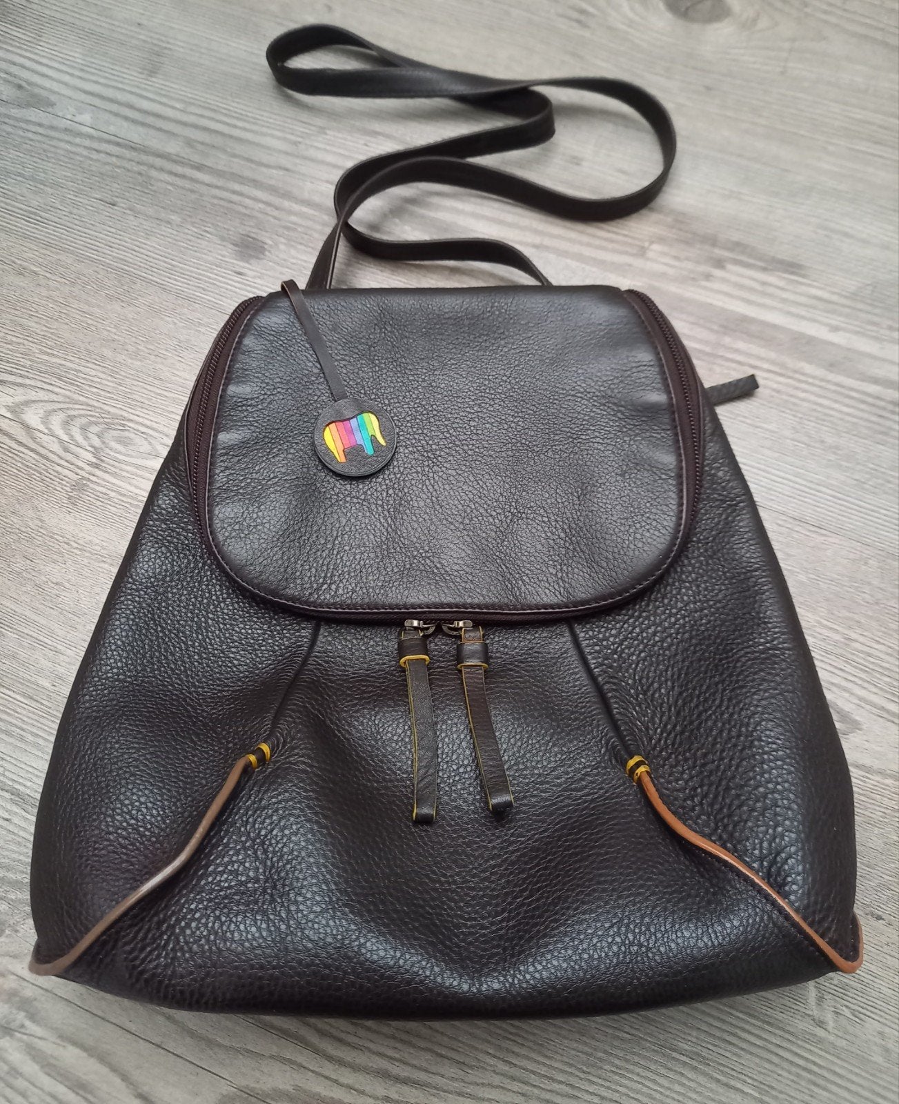 MyWalit Sanremo schouder/rugtas mokka IZGS, Sieraden, Tassen en Uiterlijk, Verzenden, Zo goed als nieuw, Bruin, Overige typen