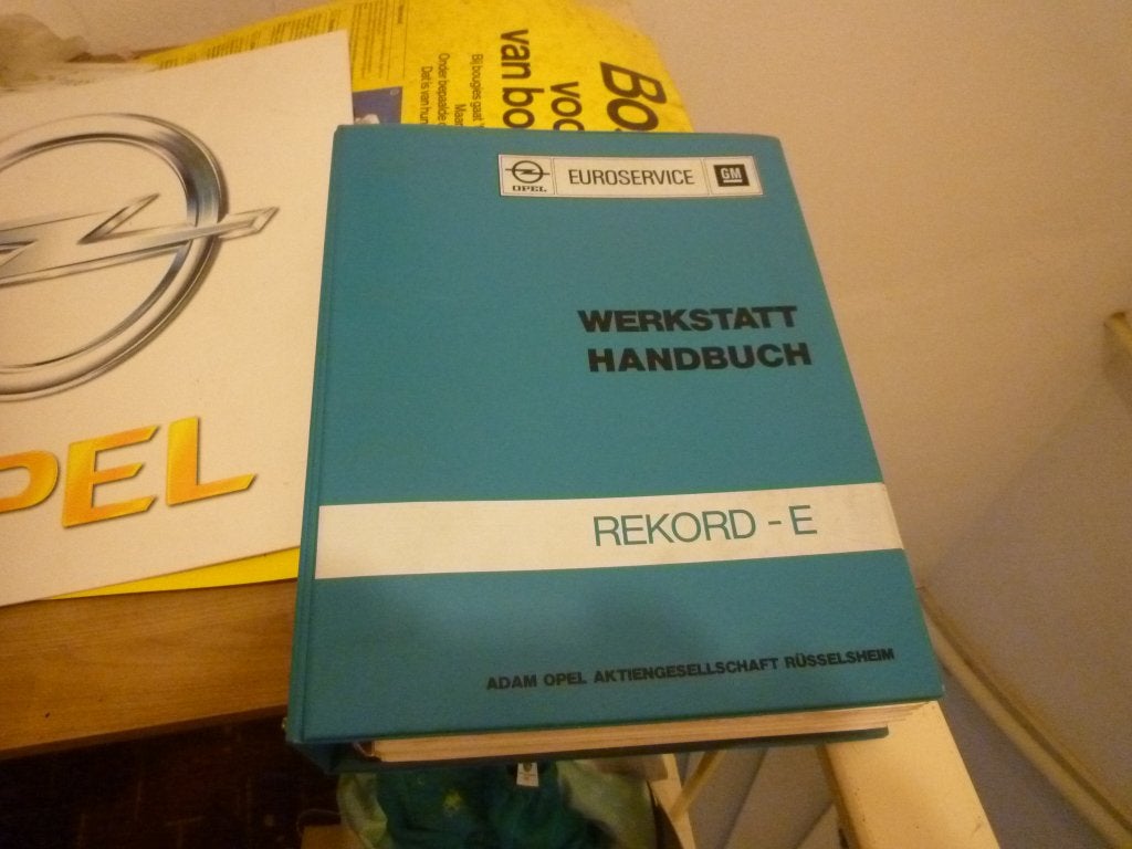 Opel Commodore-C Rekord-E Werkplaatshandboek NL/Duits, Ophalen of Verzenden