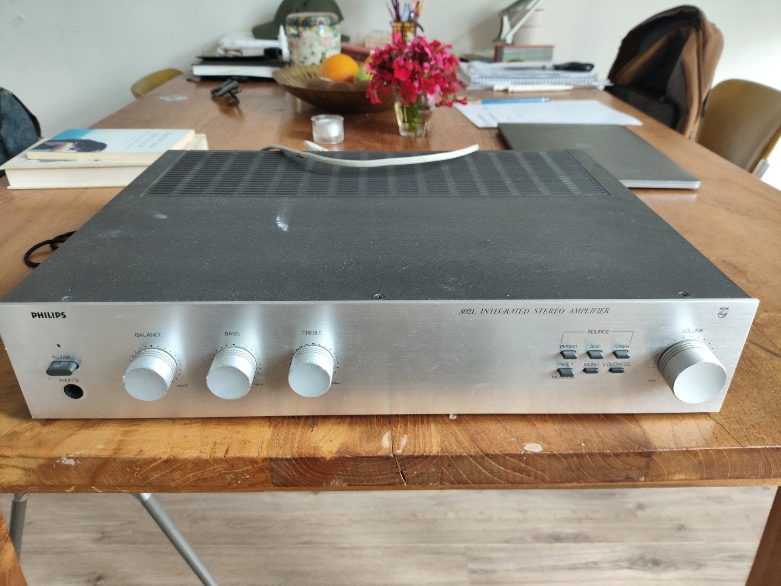 Philips 302L Geïntegreerde Stereo Versterker, Ophalen, Gebruikt, Stereo, Minder dan 60 watt