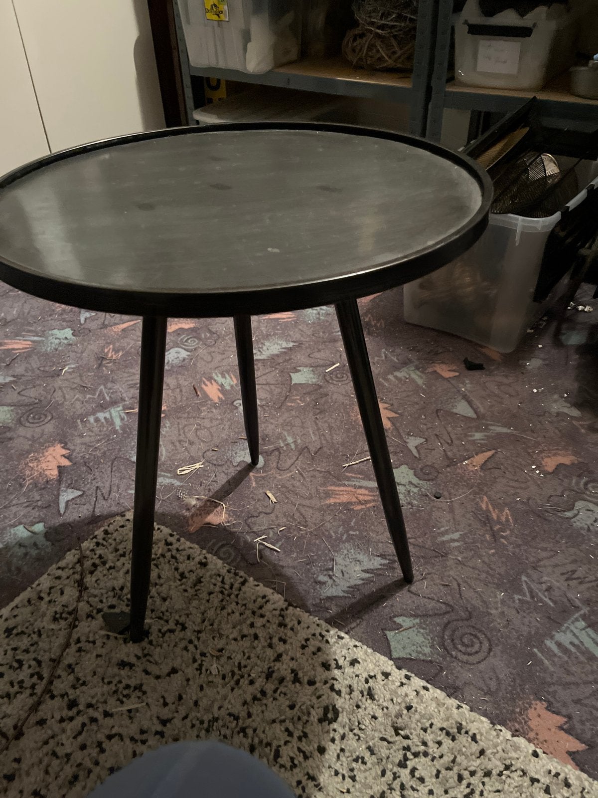 Leuk rond bijzettafeltje - 60 cm hoog, 50 cm diameter, Ophalen, Minder dan 55 cm, Gebruikt, Rond