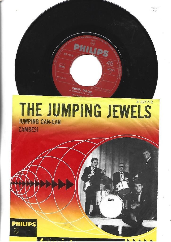 THE JUMPING JEWELS SINGLE 7" JUMPING CAN-CAN -1964, 7 inch, Single, Ophalen of Verzenden, Zo goed als nieuw