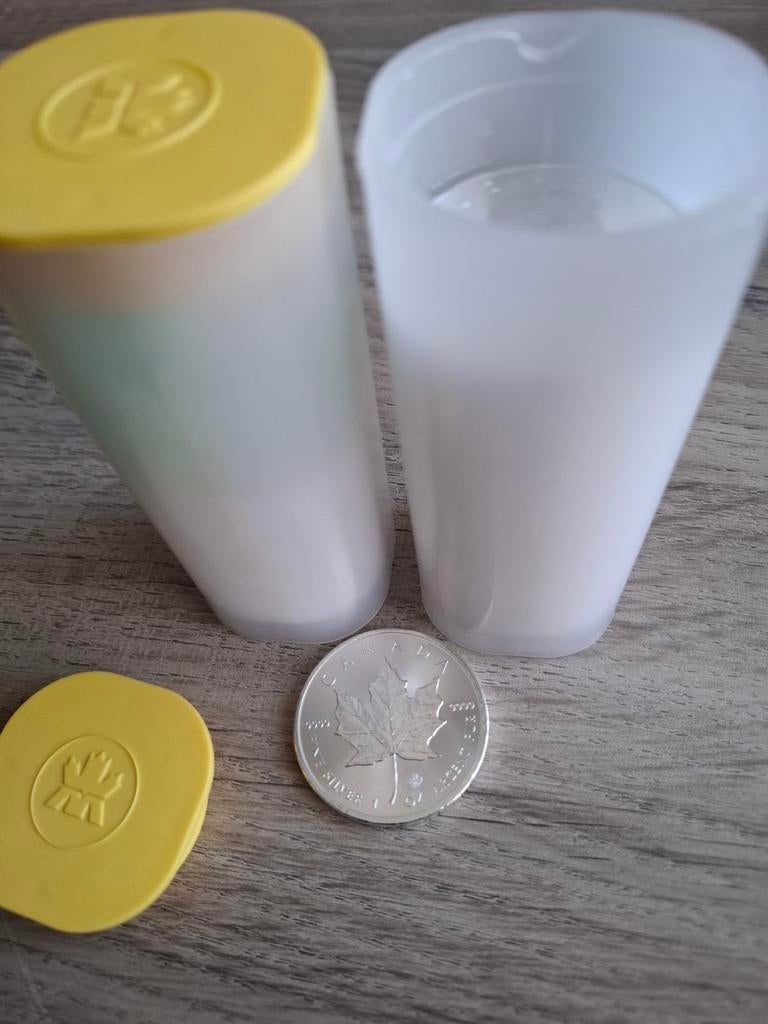 Maple Leaf 1 Oz uit 2015 ( 25 stuks in tube ), Ophalen of Verzenden, Zilver