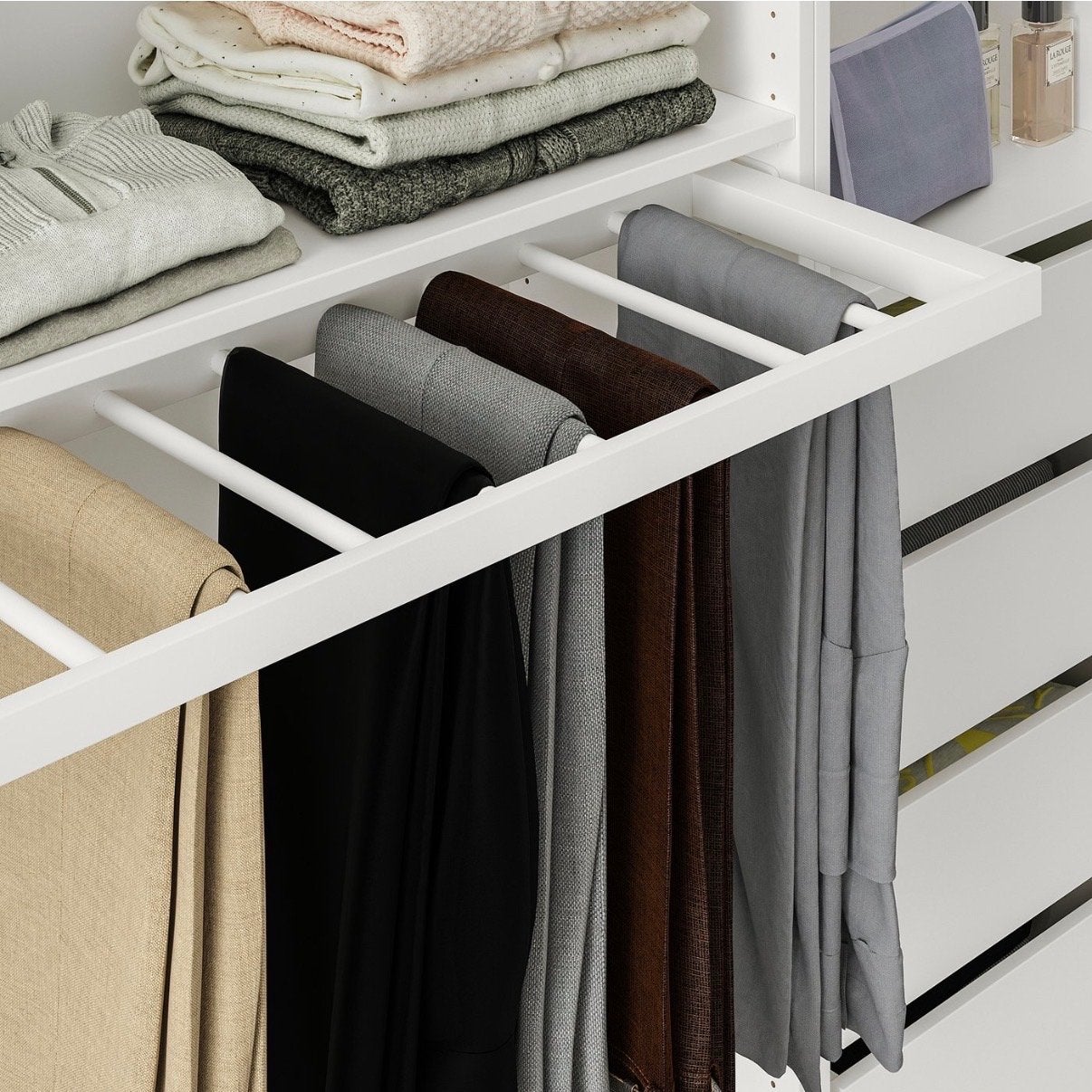 Komplement broekhanger 100 x 35 voor PAX Ikea, Ophalen of Verzenden, Zo goed als nieuw, Metaal, Kinderen en Volwassenen