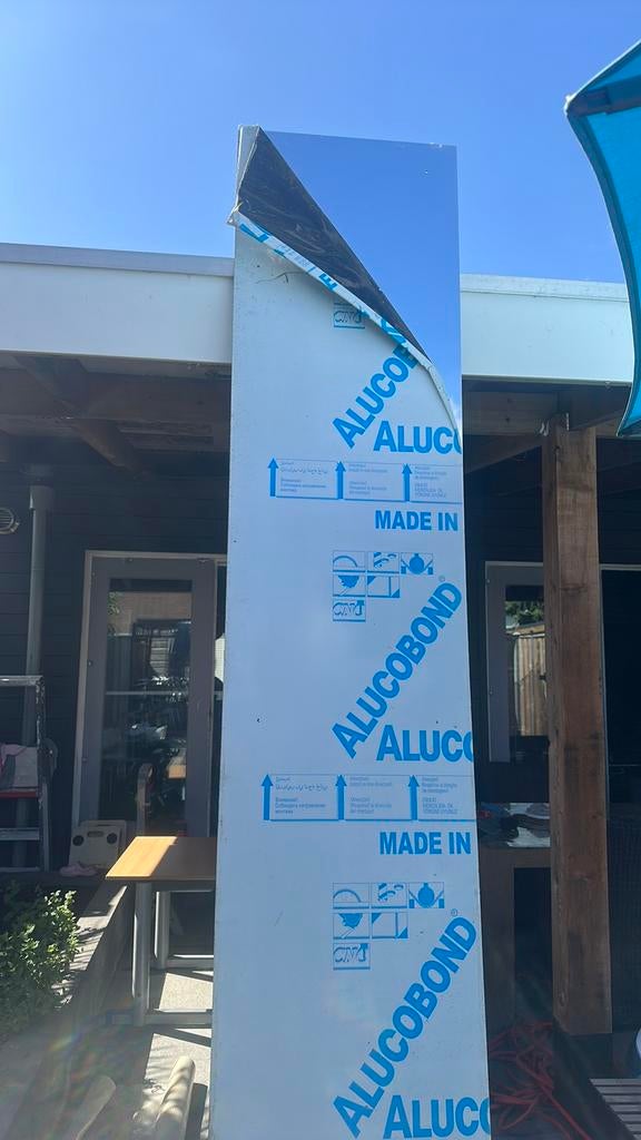 Aluminium platen (trespa) met spiegel afwerking, Minder dan 4 cm, Overige materialen, Nieuw, Ophalen of Verzenden