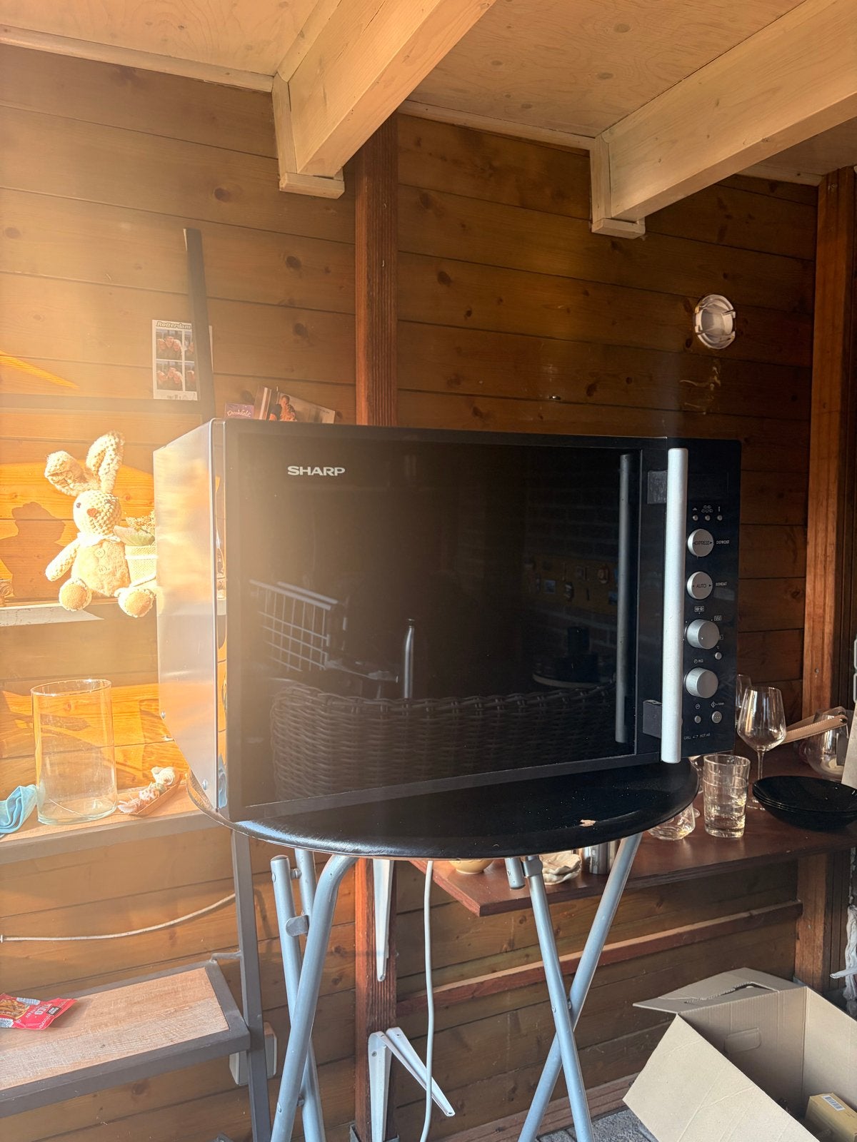 Sharp combi oven en magnetron, Witgoed en Apparatuur, Magnetrons, Ophalen, Combimagnetron, Gebruikt, Grill
