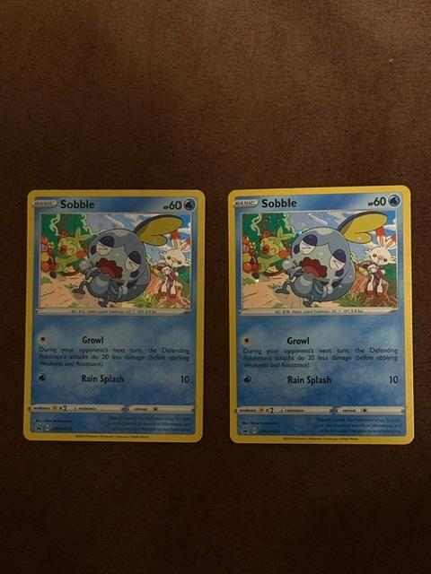 sobble promo swsh073      1=8,00    2=15,00, Ophalen of Verzenden, Zo goed als nieuw, Losse kaart