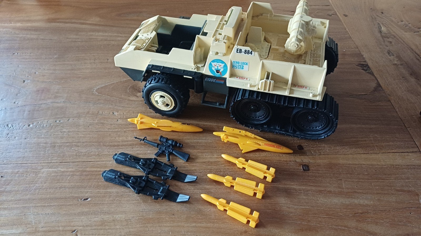 Vintage 1985 G.I. Joe Snow Cat Voertuig Hasbro EB-884, Ophalen of Verzenden, Gebruikt
