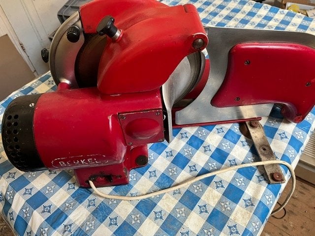 Berkel snijmachine, Ophalen, Gebruikt, Snijmachine, Rood