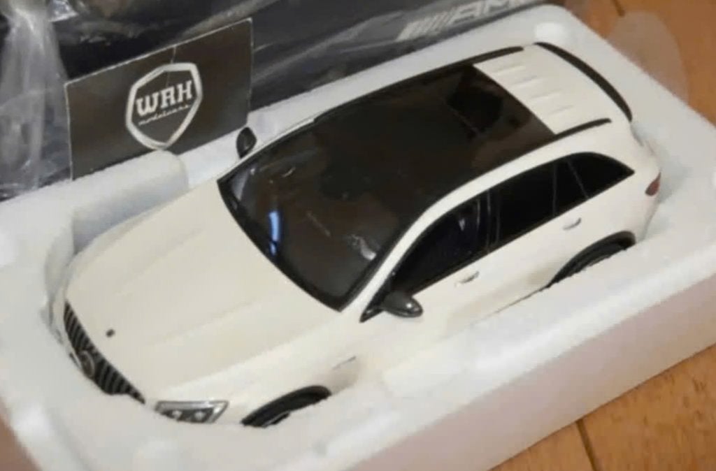 1:18 MERCEDES GLC 63 AMG white GT spirit dealer edition WRH, Verzenden, Zo goed als nieuw, Auto, Overige merken