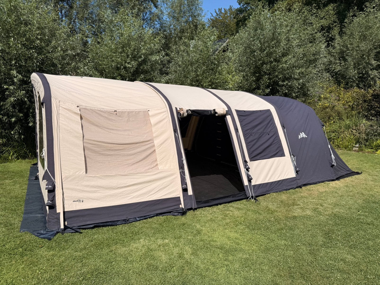 Obelink Miami 6 TC Easy Air opblaasbare tunneltent 2025, Caravans en Kamperen, Ophalen, Zo goed als nieuw, Tot en met 4