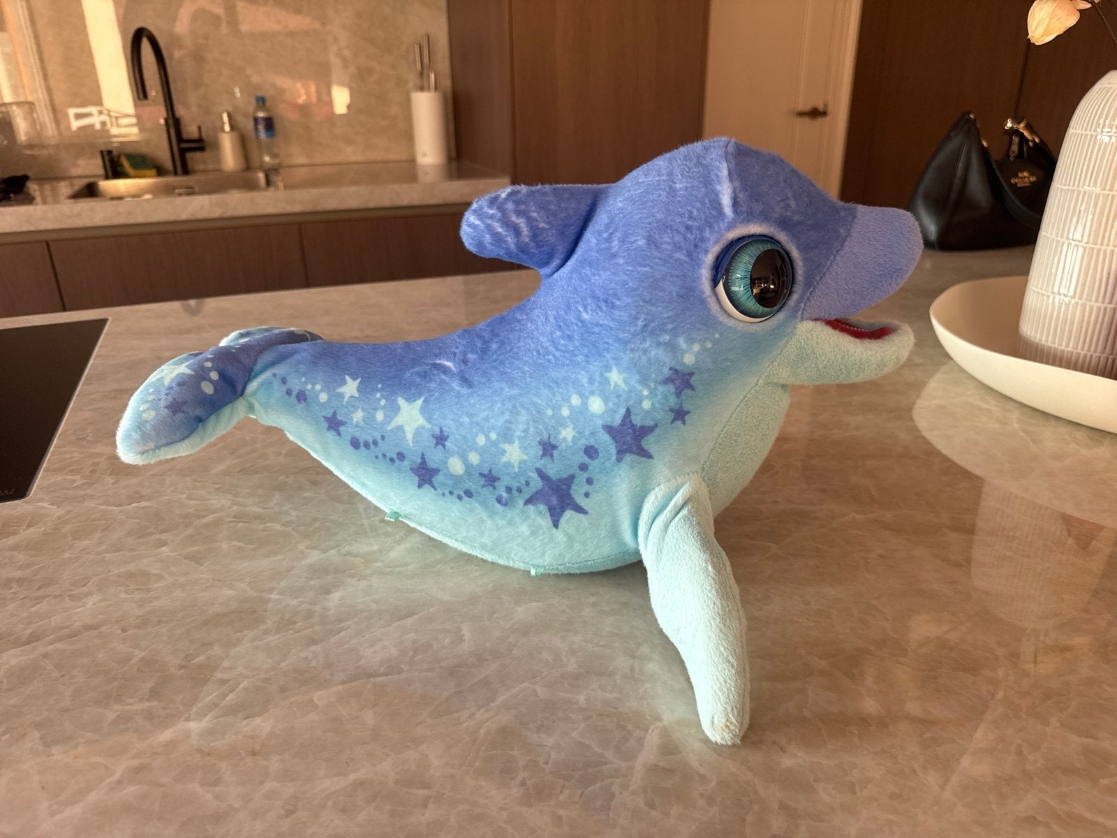 Furreal Dolfijn met Geluid - Interactief Knuffeldier, Kinderen en Baby's, Overige merken, Overige typen, Blauw, Ophalen of Verzenden