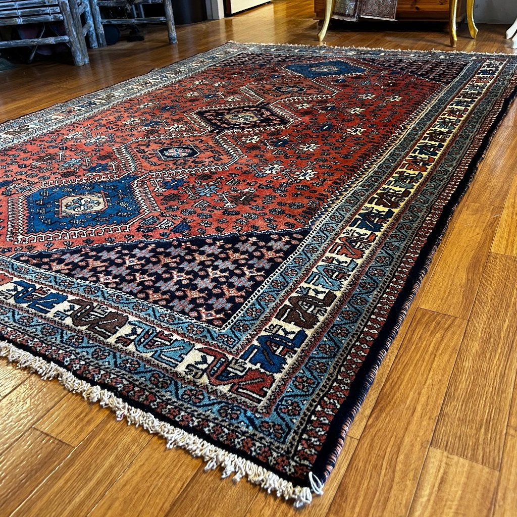 perzisch tapijt yalameh vloerkleed 241 x 157  Gratis bezorgd, TTM Wonen, Meubels – (Perzische) Tapijten en Woonaccessoires, Taag 63, 2491 CS, Den Haag (Forepark)