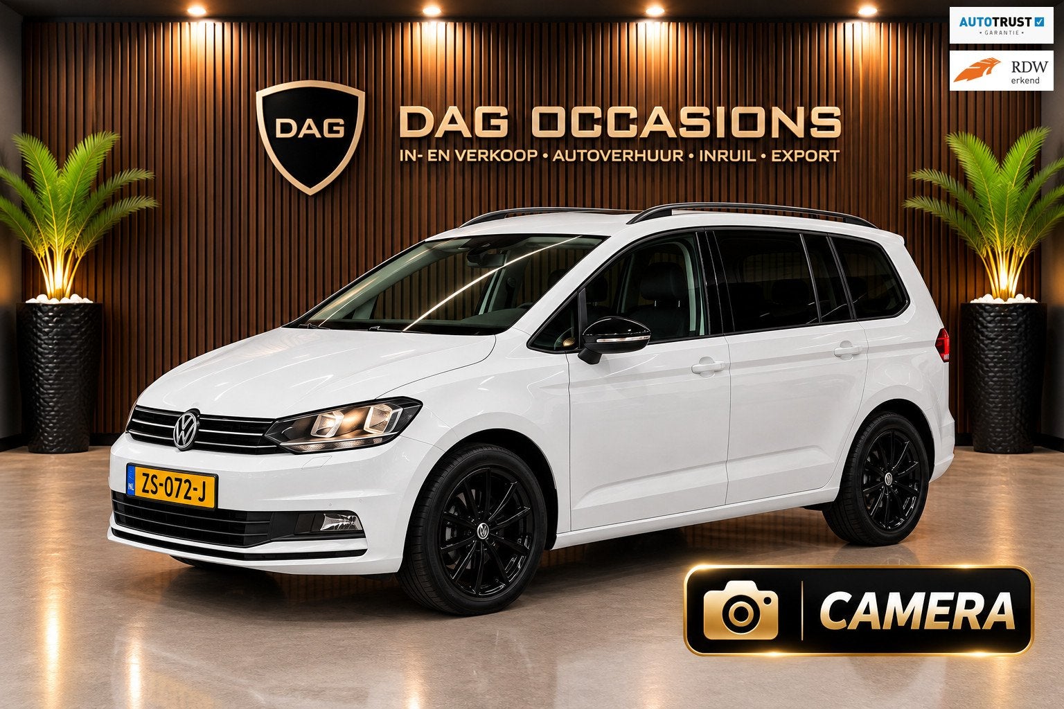 Volkswagen Touran 1.5 TSI 150PK | DSG | CAMERA | ADAPTIVE CR, Dealer onderhouden, Euro 6, 4 cilinders, 150 pk