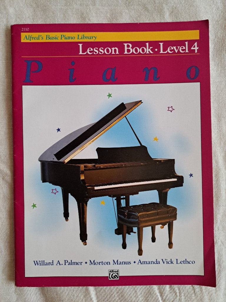 ALFRED S BASIC PIANO LIBRARY -  LESSON BOOK - LEVEL 4, Muziek en Instrumenten, Gebruikt, Overige genres, Overige soorten, Ophalen of Verzenden