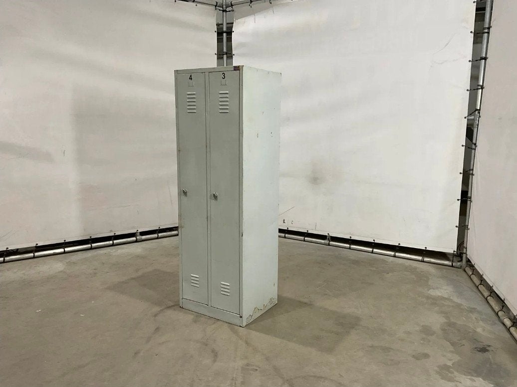 Robuuste metalen lockerkast met twee vakken, Ophalen
