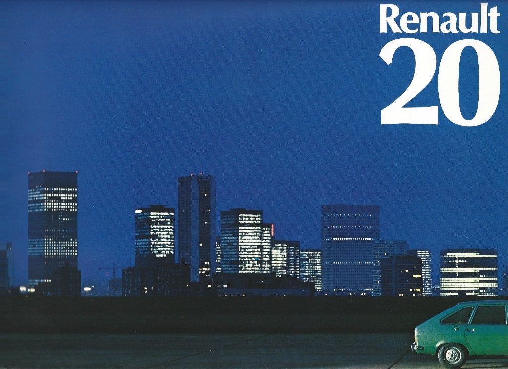 Folder Renault 20 1976, Ophalen of Verzenden, Gelezen, Renault