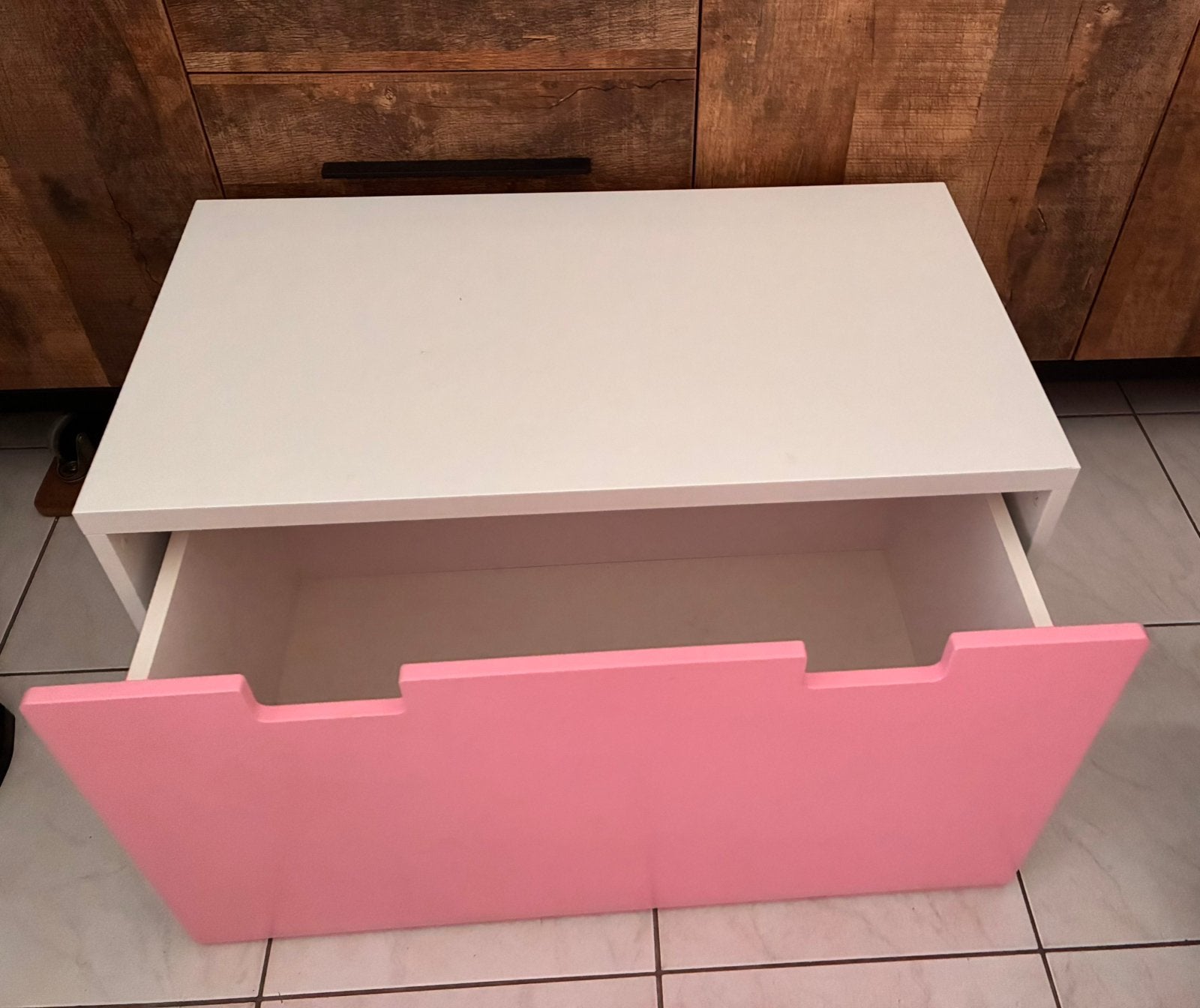 Bankje/speelgoedkist Ikea TEAB, Kinderen en Baby's, Gebruikt, 75 tot 100 cm, Minder dan 50 cm, Ophalen