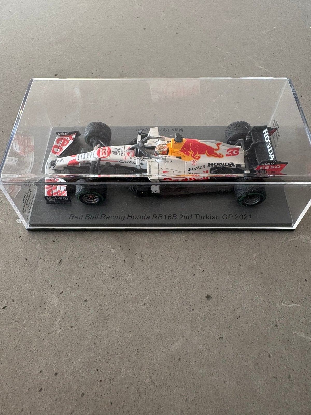Schaalmodel max verstappen 2de plaats turkije 2021, Ophalen of Verzenden, Zo goed als nieuw
