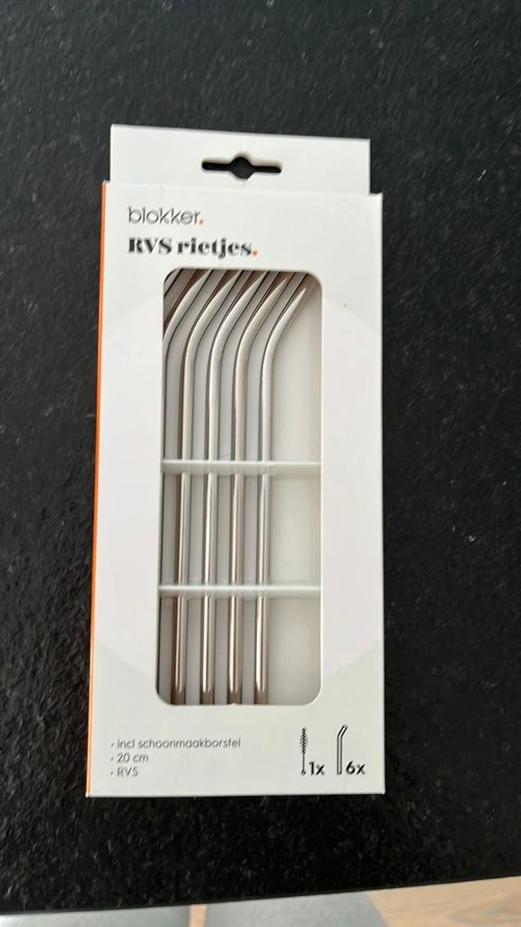RVS rietjes, Ophalen, Nieuw, Rvs of Chroom