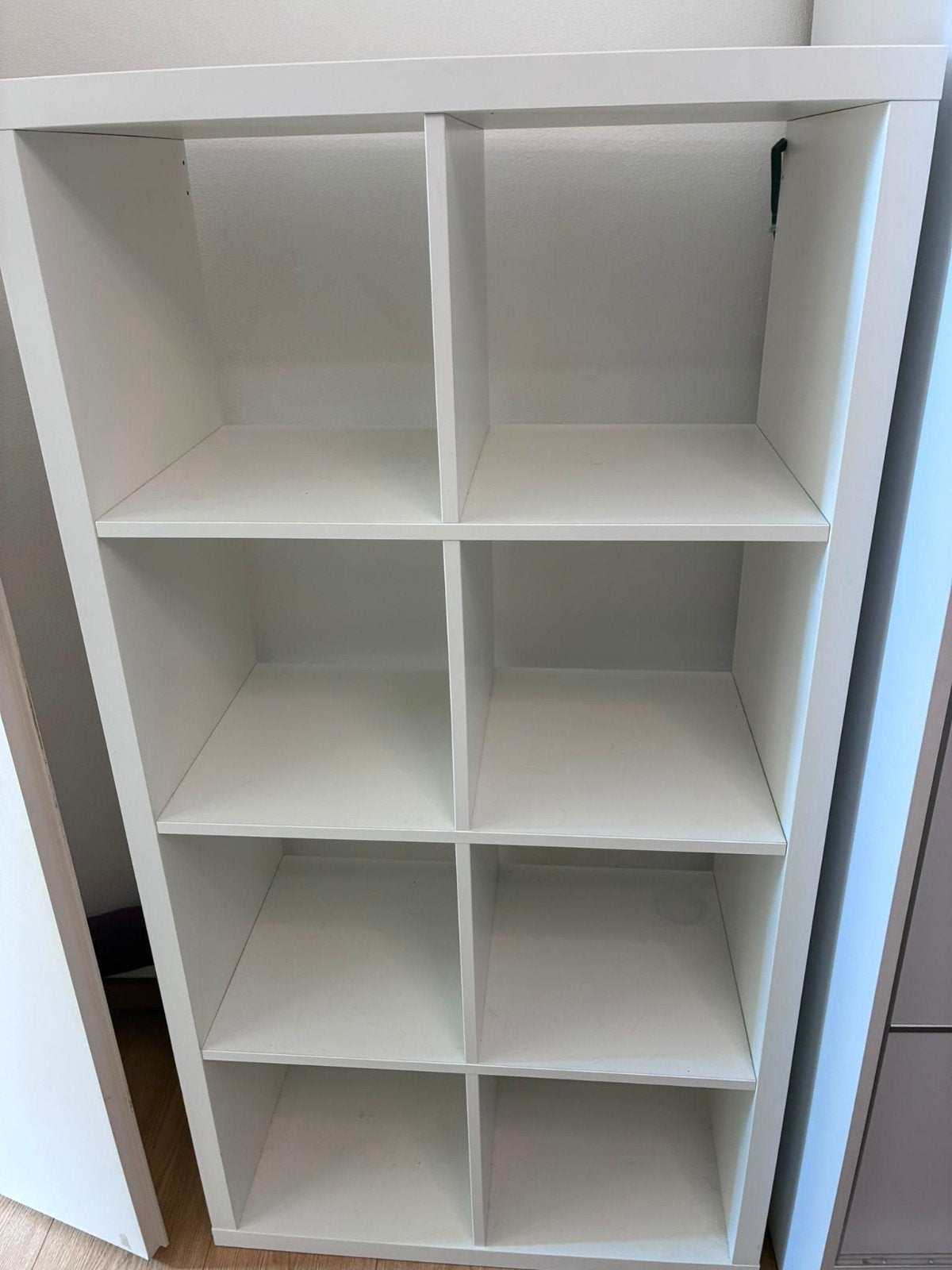 Witte Kallax kast met 8 vakken - IKEA, Ophalen, Met plank(en), Gebruikt, Modern, Scandinavisch
