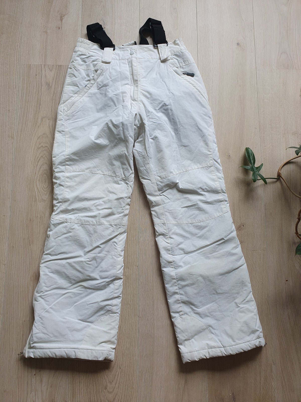 Witte skibroek maat 164 in goede staat, Ophalen, Zo goed als nieuw, Meisje, Broek