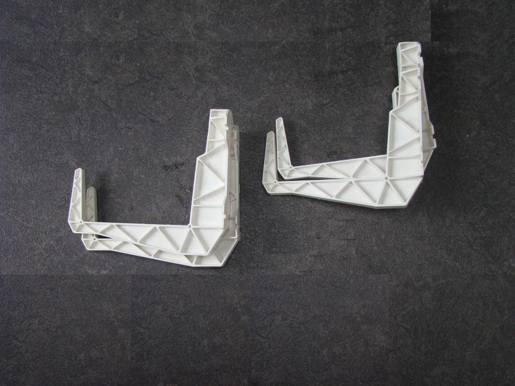 bloembakhaken  /  muur -  wand haken  wit, Tuin en Terras, Bloembakken en Plantenbakken, Kunststof, Gebruikt, Minder dan 30 cm