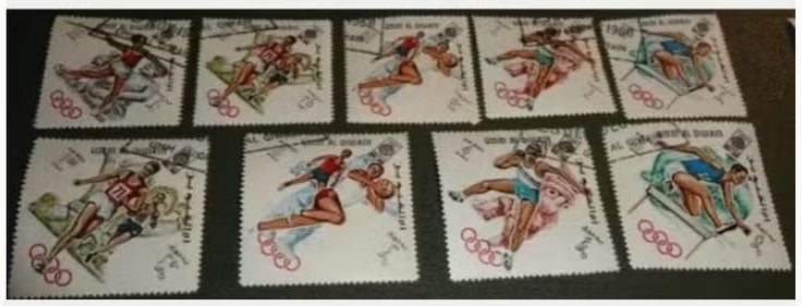 Umm al-Qaiwain - 264A#272A - OS Mexico - Serie - PDi01-01, Verzenden, Gestempeld, Sport