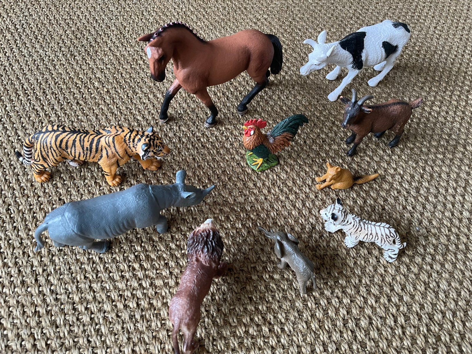 Speelgoed figuren beestenboel (deels Schleich), Ophalen of Verzenden, Zo goed als nieuw, Overige soorten, Beeldje of Figuurtje