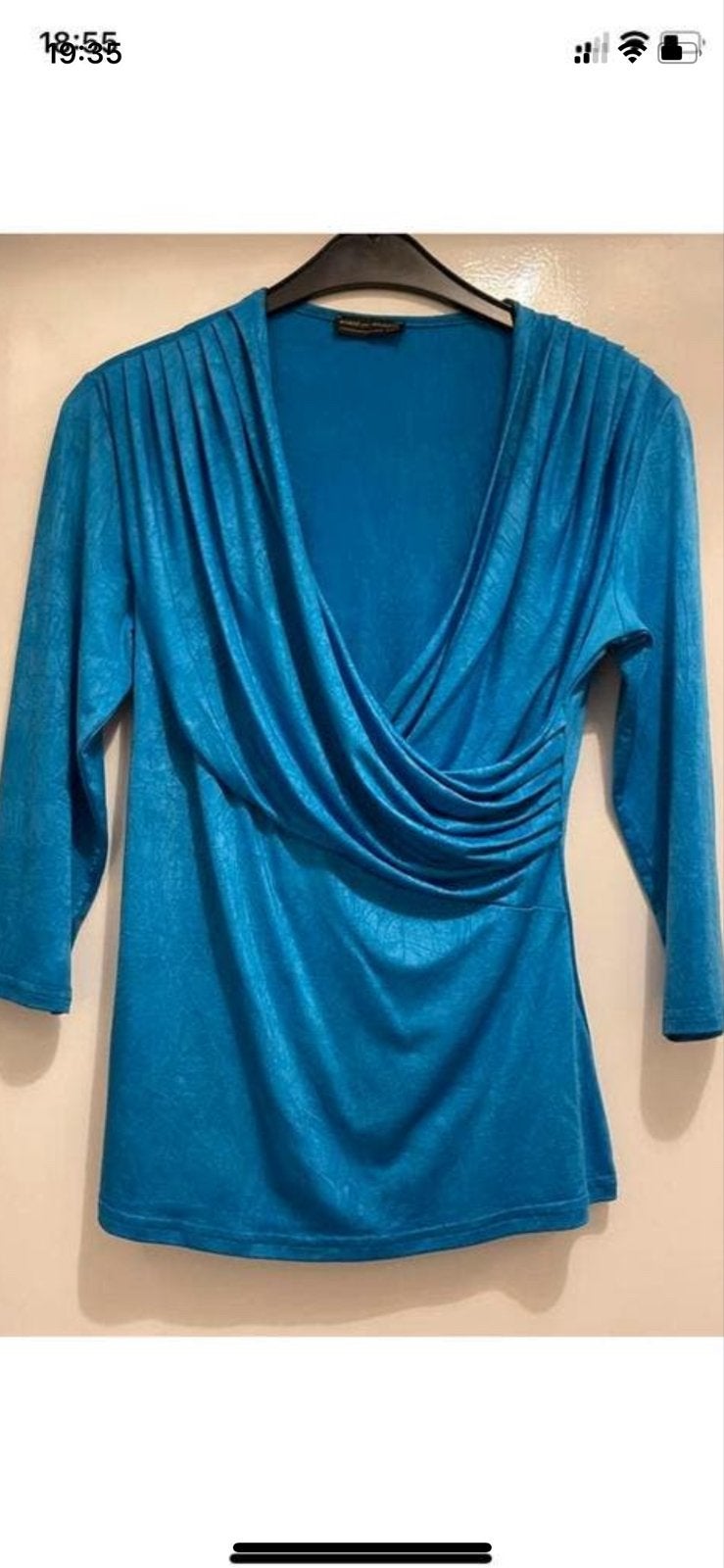 Romeo pour Juliette Paris Blauwe Top Maat M, Kleding | Dames, Blauw, Zo goed als nieuw, Korte mouw, Ophalen