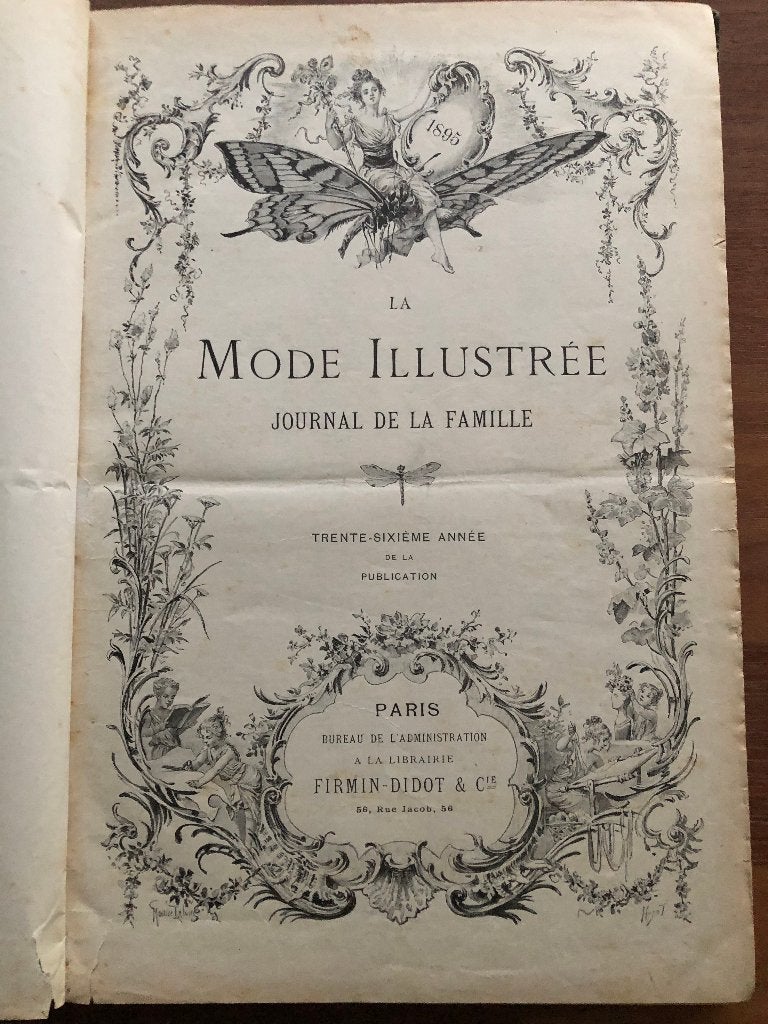 1895 La Mode Illustrée. Journal de la Famille. Weekblad, Antiek en Kunst, Verzenden