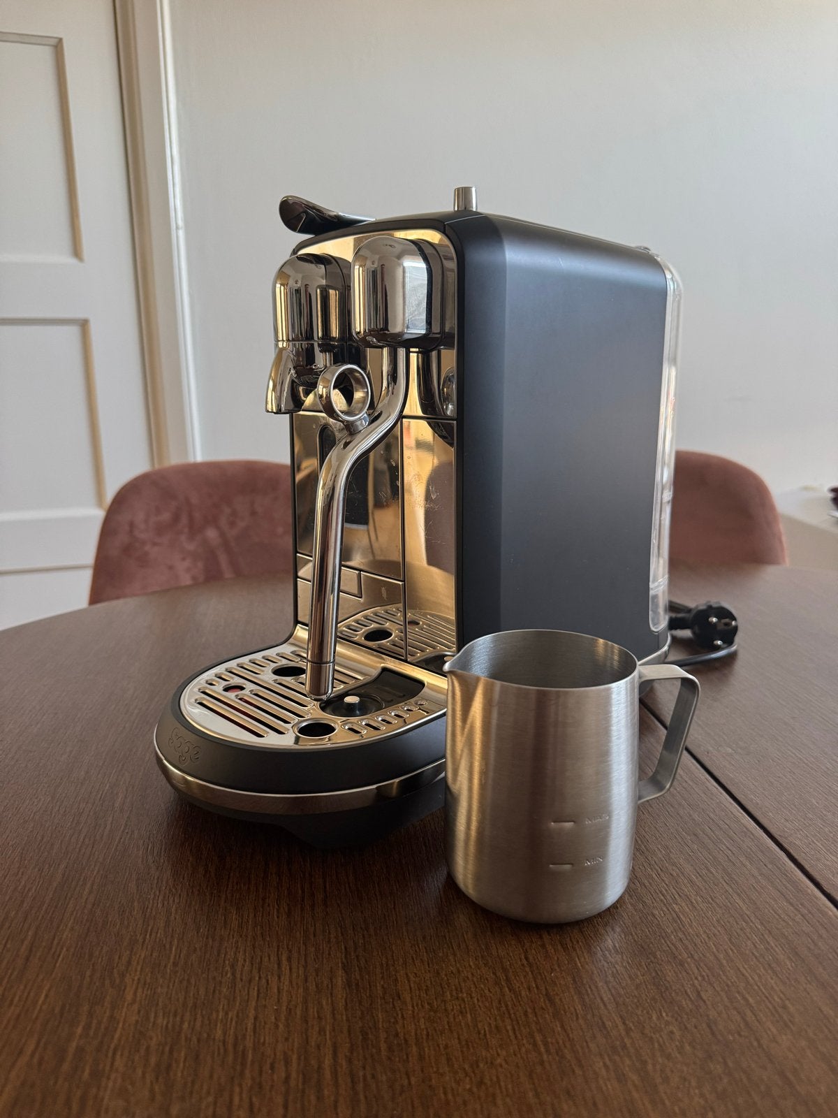 Sage Creatista Plus Nespresso machine, Witgoed en Apparatuur, Koffiezetapparaten, Zo goed als nieuw, Koffiepads en cups, Espresso apparaat