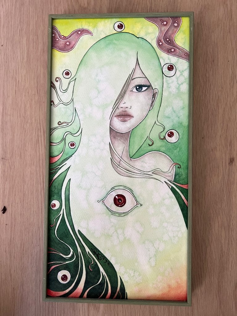 schilderij modern vrouw, Ophalen of Verzenden