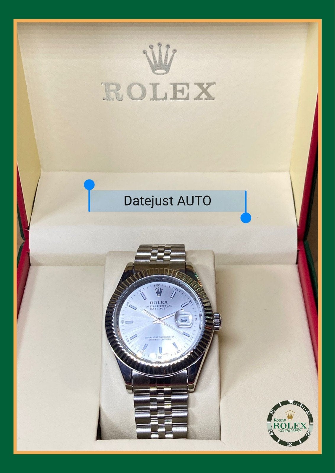 RLX DJ silver automatisch INCL. luxebox, Ophalen of Verzenden, Waterdicht, Nieuw, Zilver