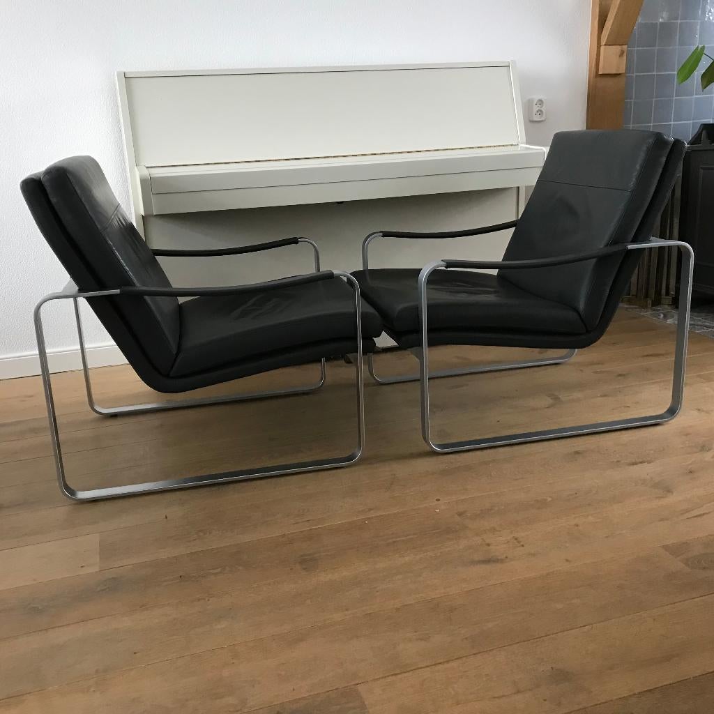Set 2 Rolf Benz 568 586 design fauteuil stoel modern, Gebruikt, Ophalen of Verzenden, Nvt, Nvt