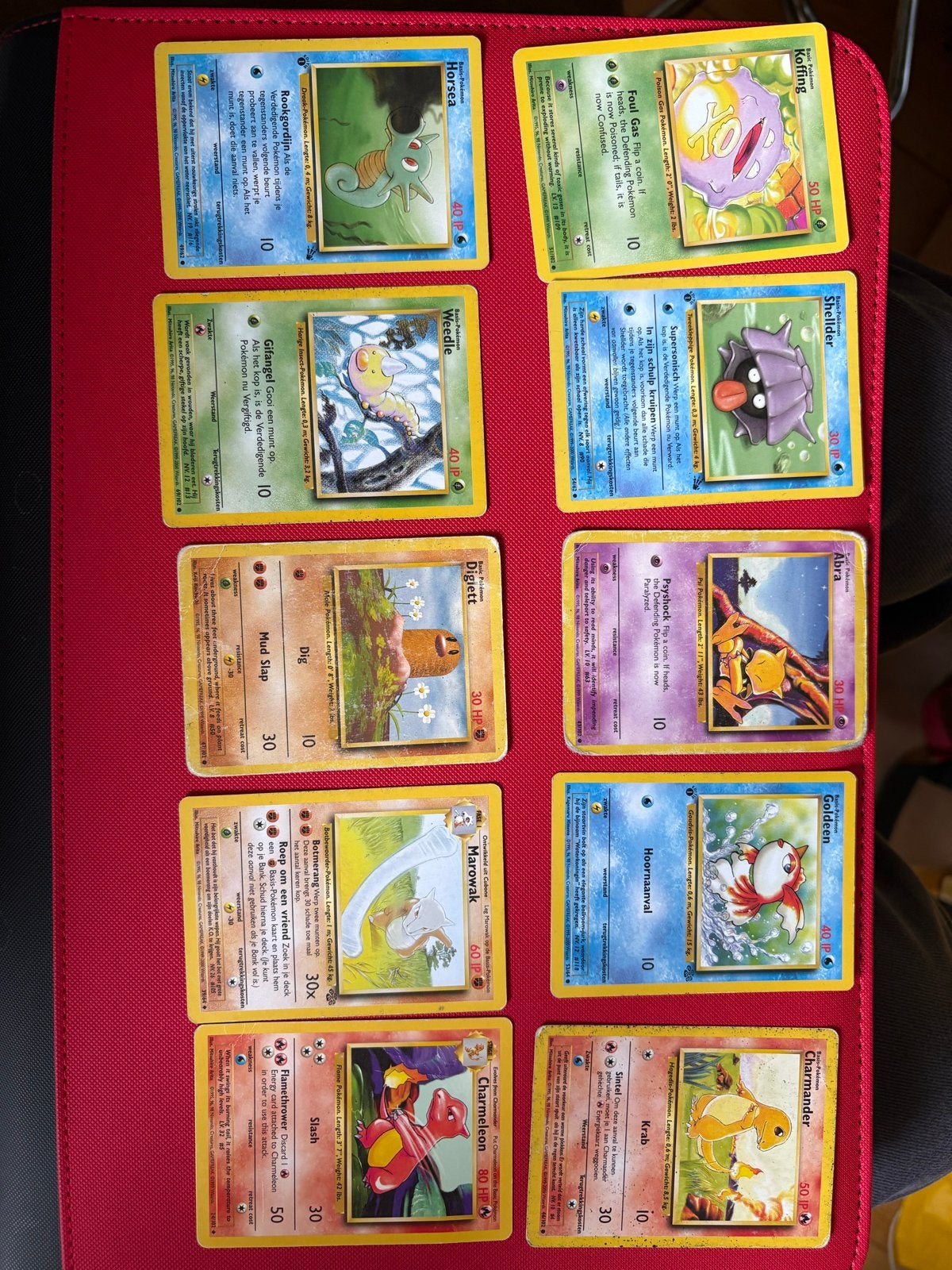 Oude Pokémon kaarten uit 1999 - Diverse zeldzame kaarten, Ophalen, Gebruikt, Meerdere kaarten