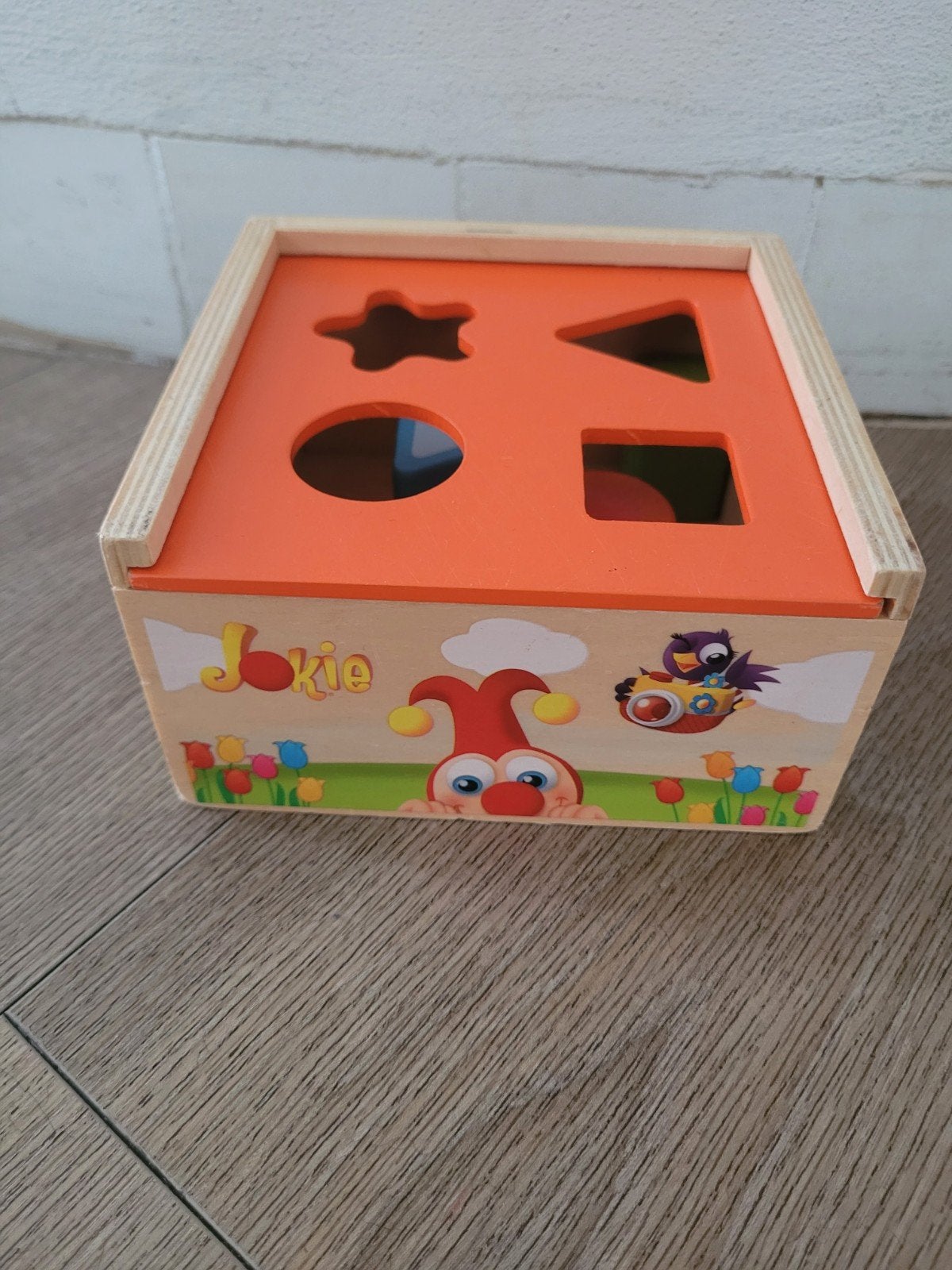 Houten vormenstoof Jokie en jet efteling, Kinderen en Baby's, Ophalen of Verzenden, Zo goed als nieuw, Puzzelen