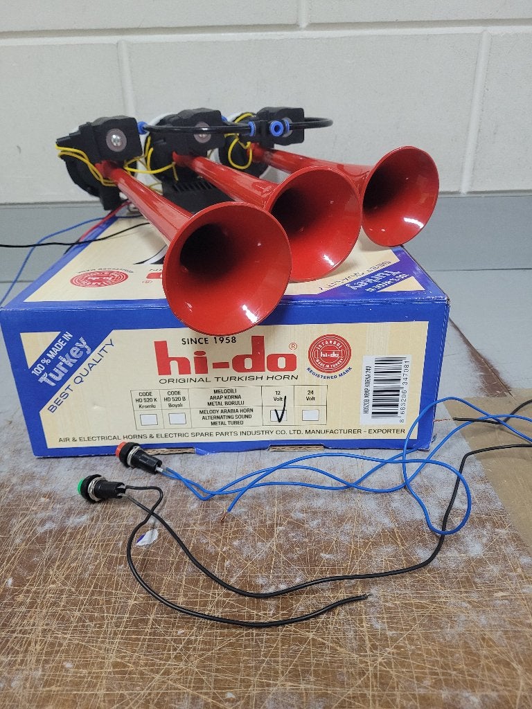 HI-DO MELODY AIRHORN 12V, Ophalen of Verzenden, Gebruikt, Overige merken, Overige Auto-onderdelen