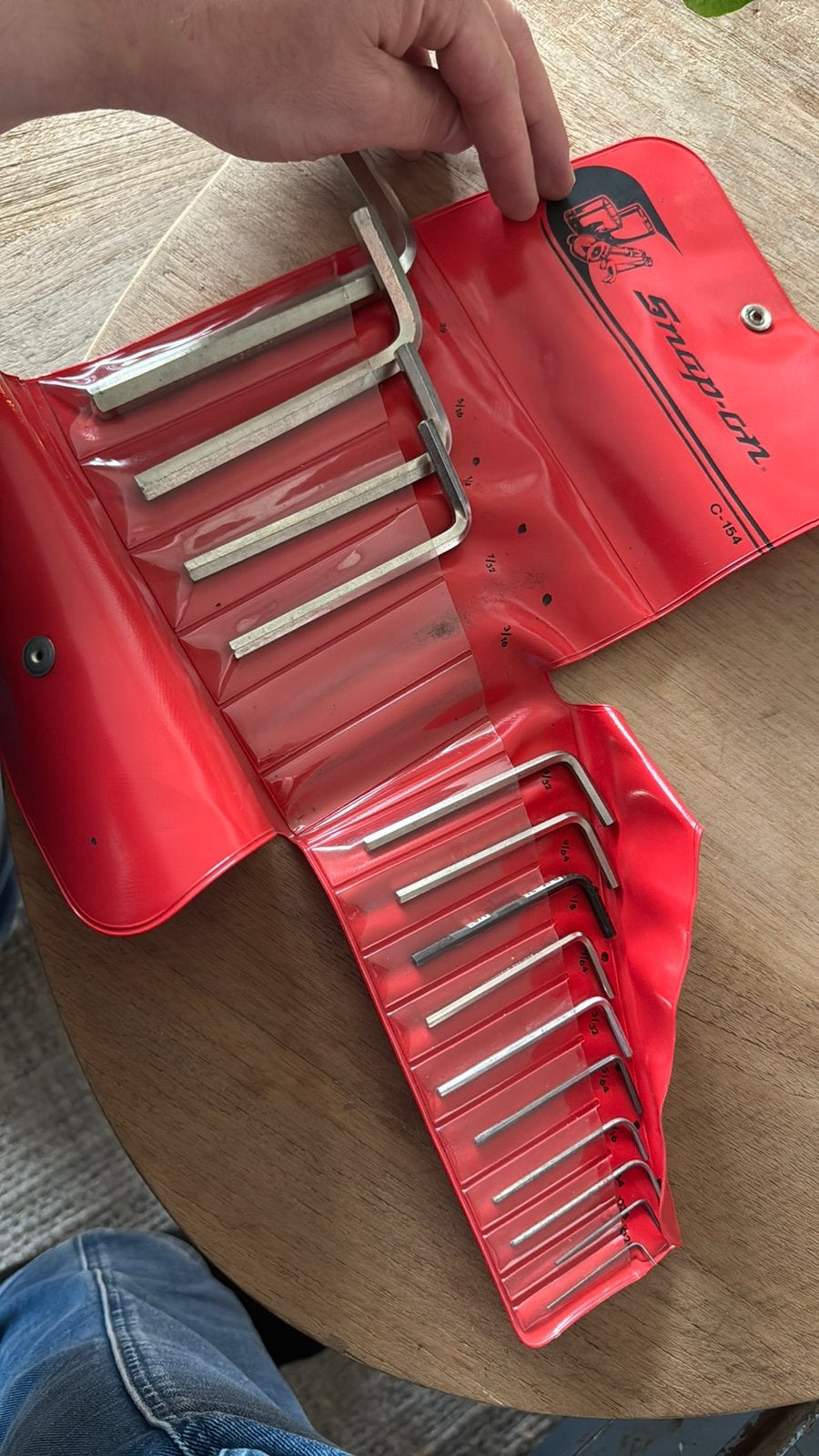 Snap-on C-154 inbusset - nette staat, Verzenden, Gebruikt