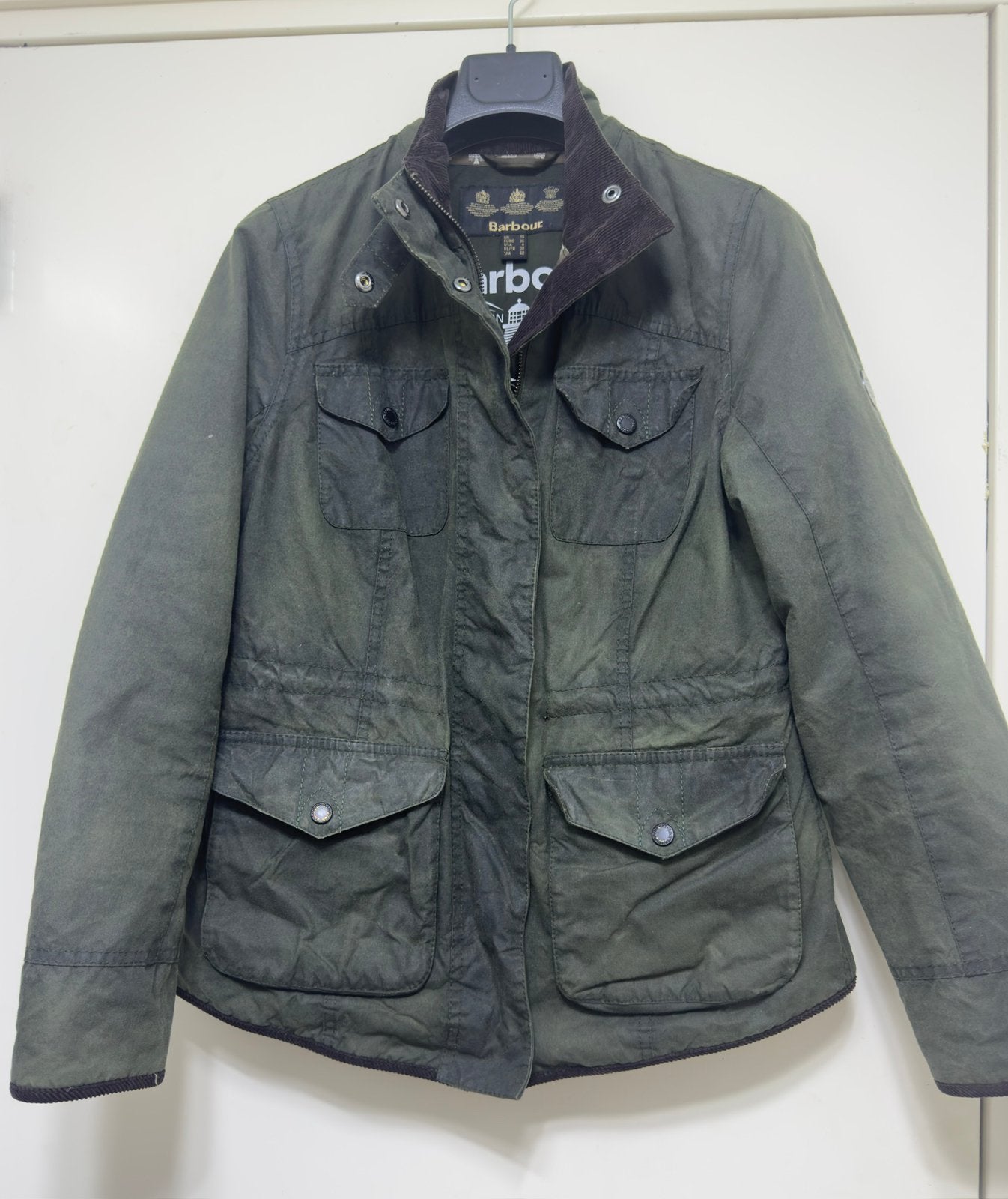 Barbour waxjas dames, Ophalen of Verzenden, Zo goed als nieuw, Overige maten, Groen