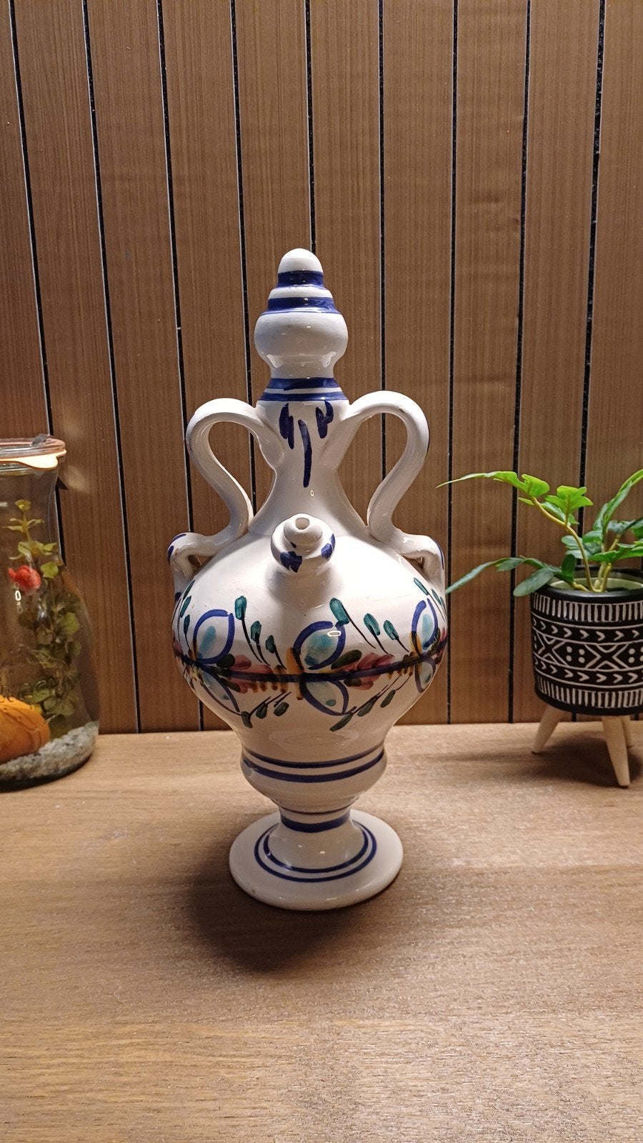 Vintage Spanish Botijo / Gargoulette – Spaanse waterkruik, Ophalen of Verzenden