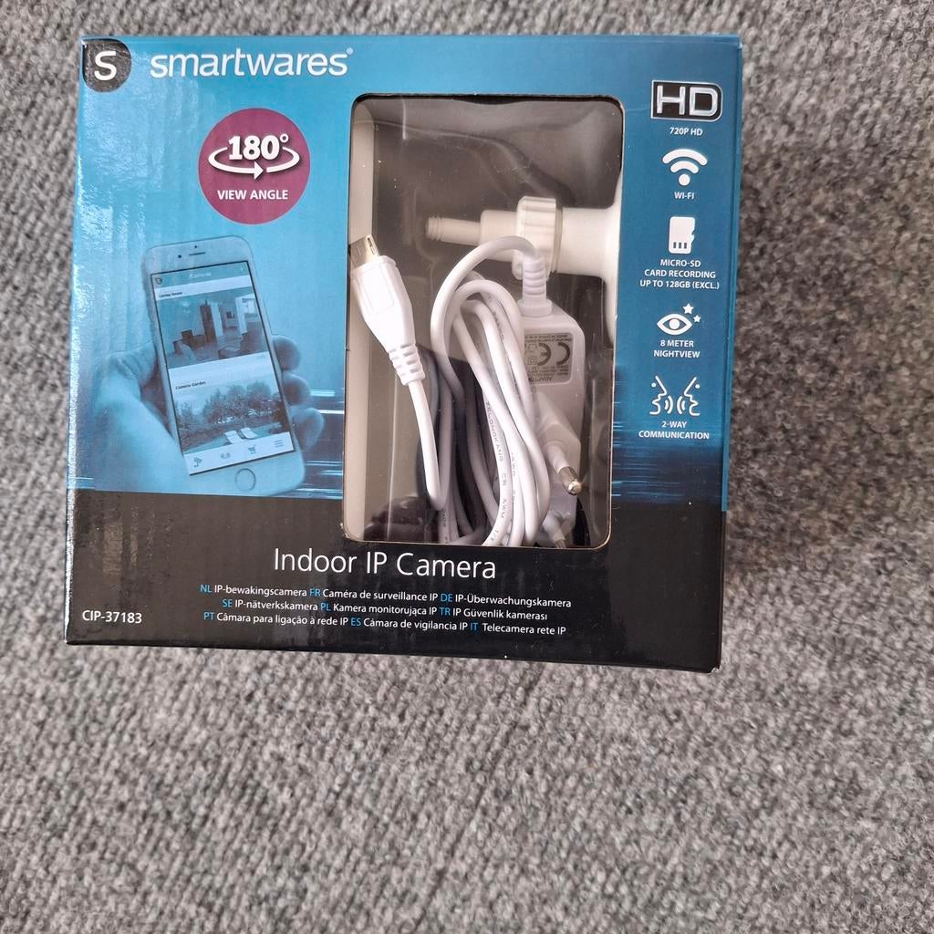 Smartwares HD Binnen IP Camera 180 Kijkhoek, Ophalen of Verzenden, Nieuw, Binnencamera