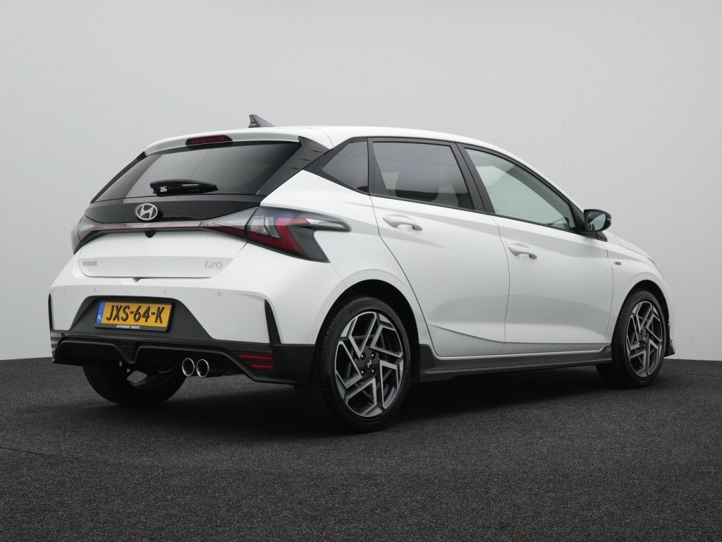 Hyundai i20 1.2 N Line | Navigatie | Private lease 429 p.m., Auto's, 12 maanden, Gebruikt, Zwart, 4 cilinders