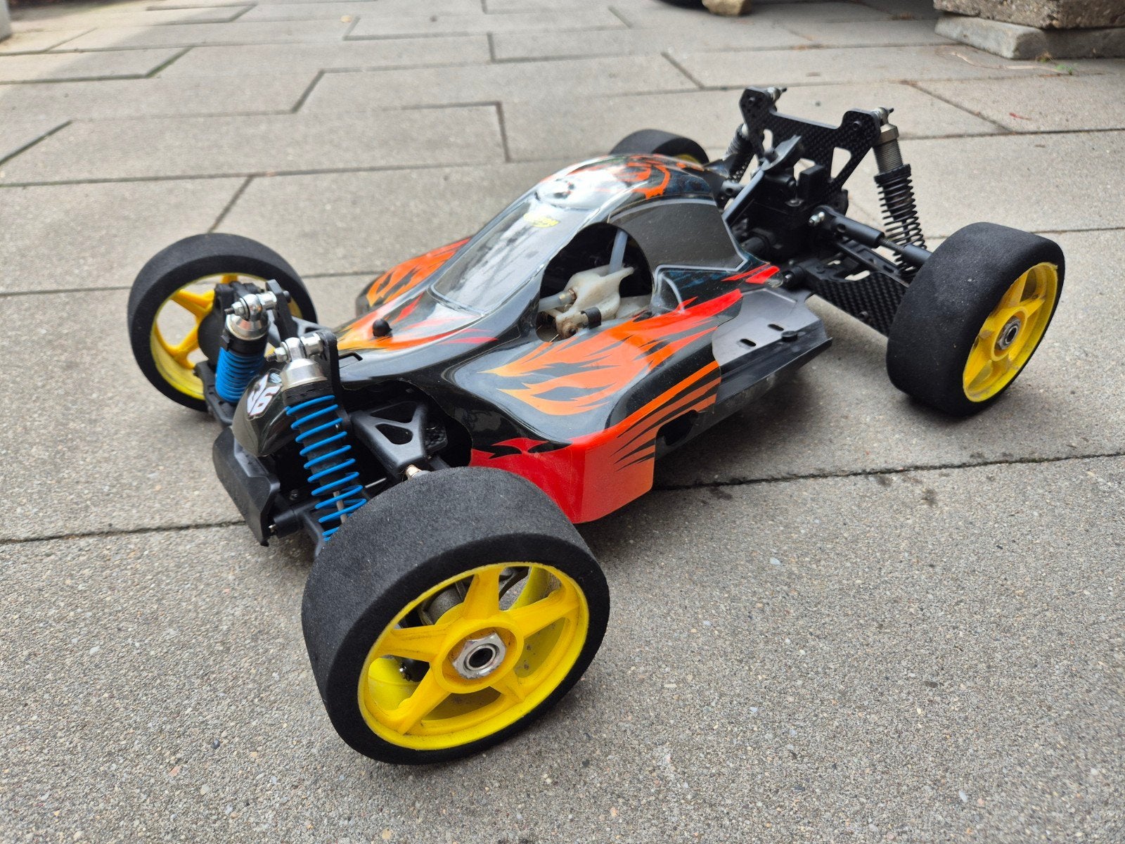 mooie carson rc nitro auto, Ophalen of Verzenden, Nitro, Auto onroad