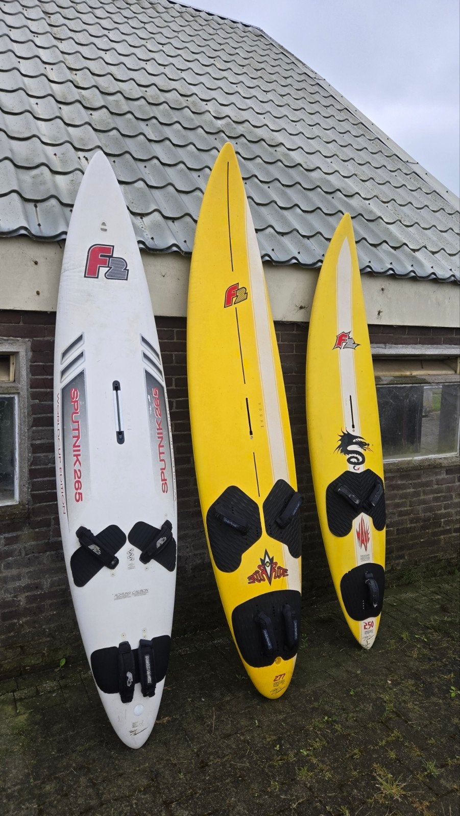 Windsurfboard - surfboard - surfplank - old school - F2!, Ophalen, Gebruikt, Plank